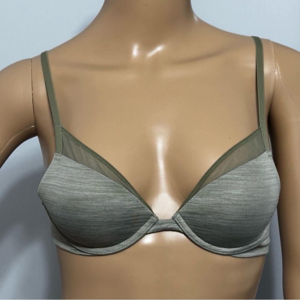 Victoria's Secret Olive Green Gray Push-Up Bra